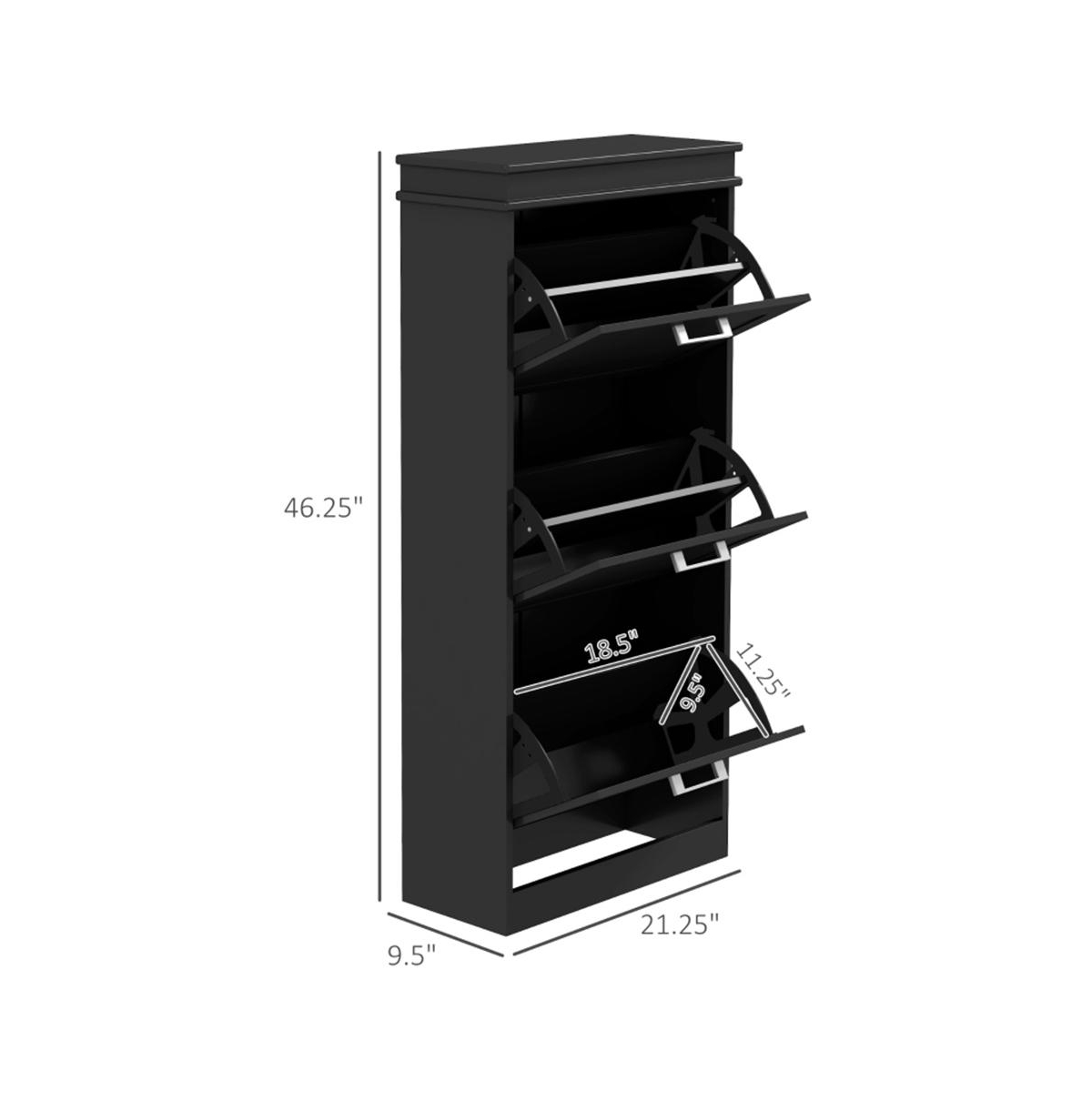Multi-Layer Shoe Storage Cabinet for Organized Shoe Display