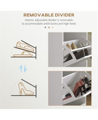 Multi-Room Wooden Shoe Storage Cabinet with Shelves