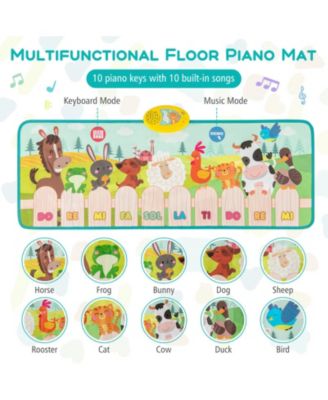 Floor Piano Mat for Toddlers Baby Musical Touch Dancing Keyboard Play Mat Gift
