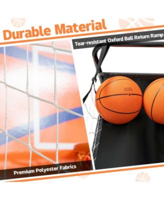 Foldable Single Shot Basketball Arcade Game with Electronic Scorer and Basketballs