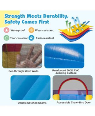 3-in-1 Kids Bouncer with Slide with 520W Blower for Yard