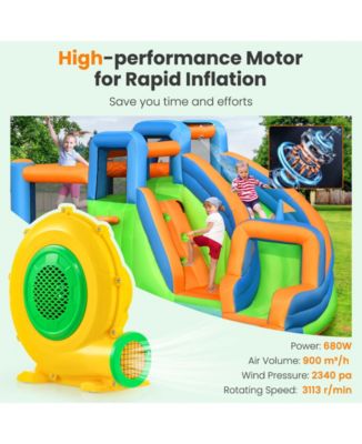 680W Air Blower Air Pump Fan with Convenient Handle and Ground Stakes-680W