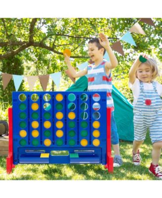 Jumbo 4-to-Score Connect Game Set with Carrying Bag and 42 Coins