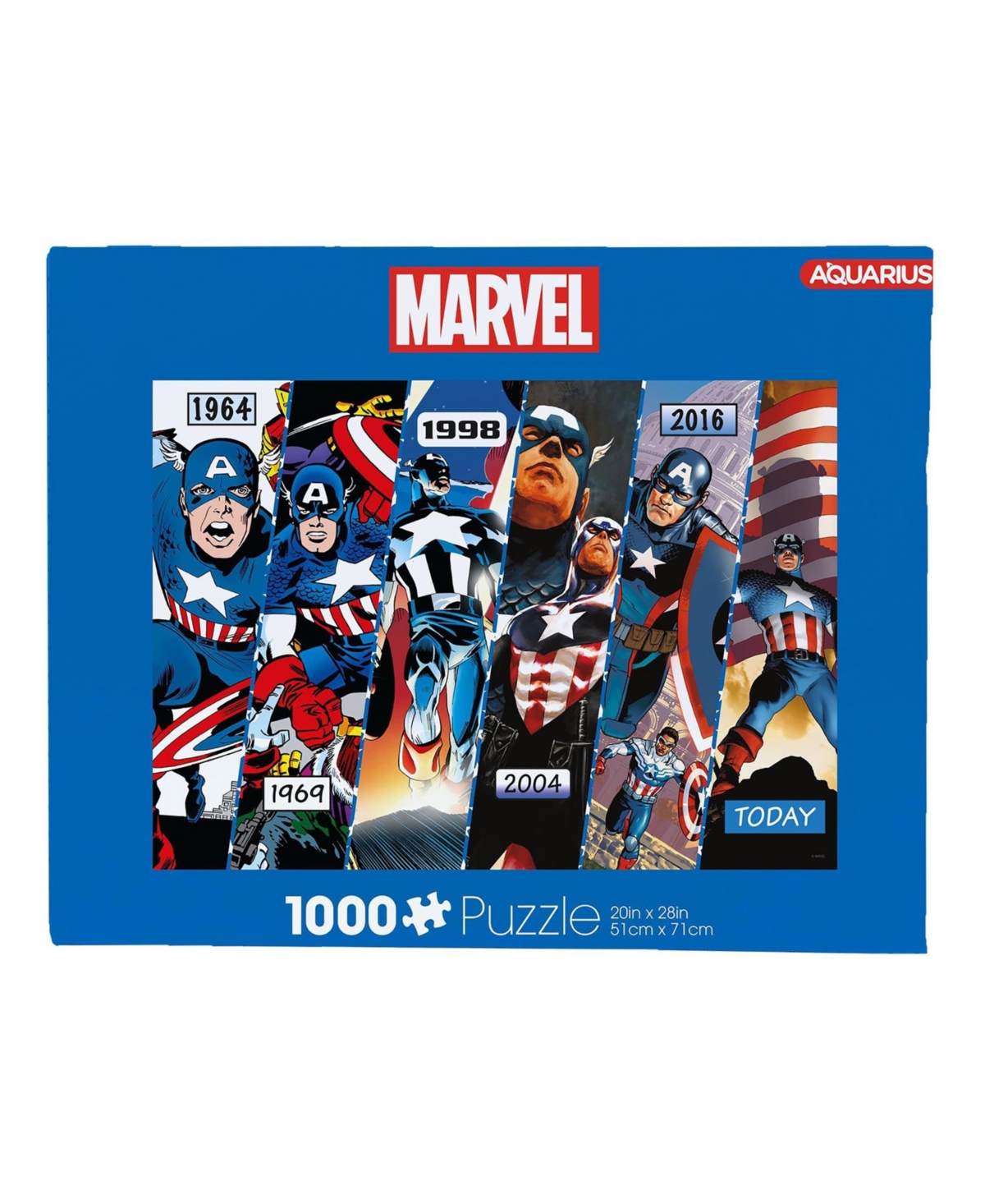Nmr Distribution Marvel Captain America Timeline 1000 Piece Jigsaw Puzzle