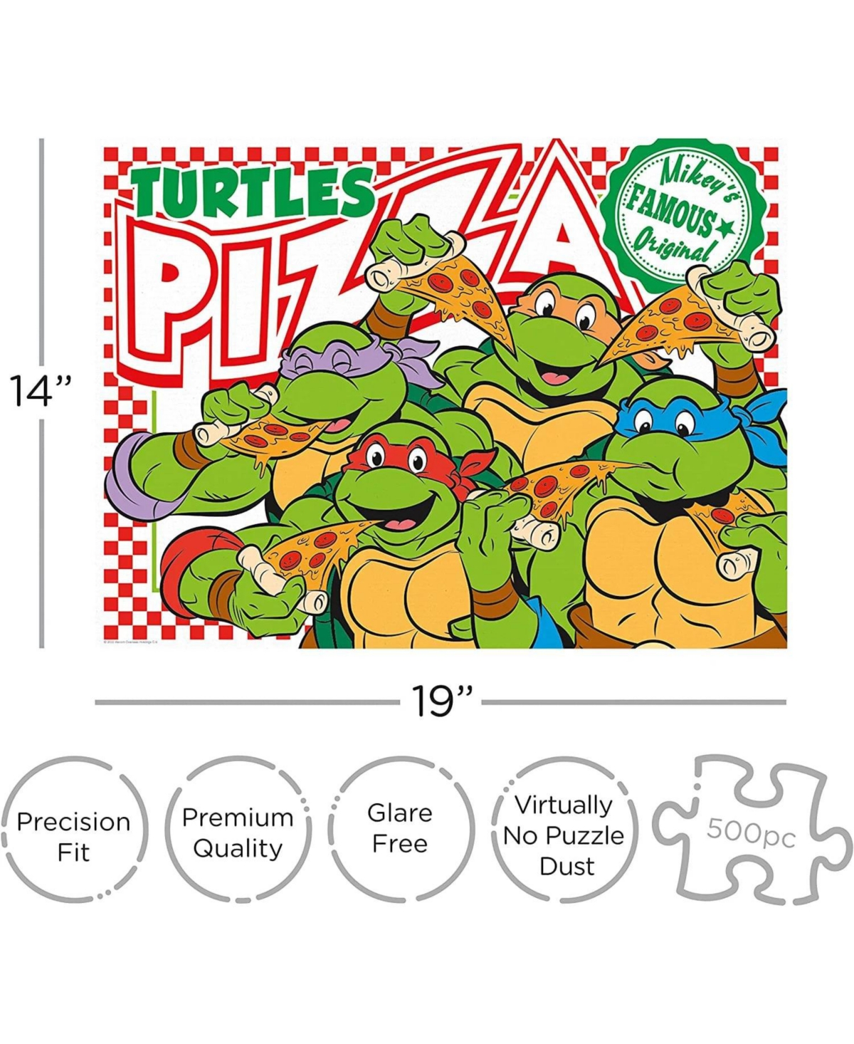 Nmr Distribution Teenage Mutant Ninja Turtles Pizza 500 Piece Jigsaw Puzzle