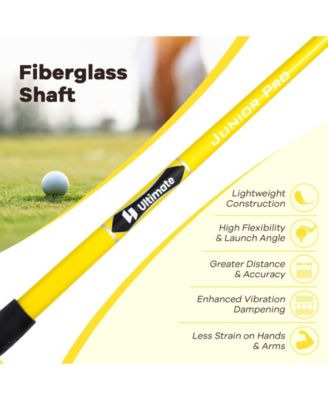 34 Inch 165CC Junior #3 Fairway Wood Golf Club with Fiberglass Shaft for Kids Ages 8-10