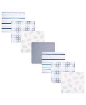 Cotton Flannel Receiving Blankets 7-Pack Bundle, Little Sea Turtle , One Size