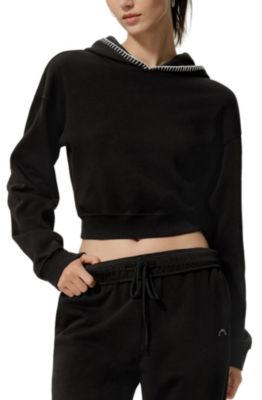 Cropped Fit Seamflow Poise Pullover Hoddie