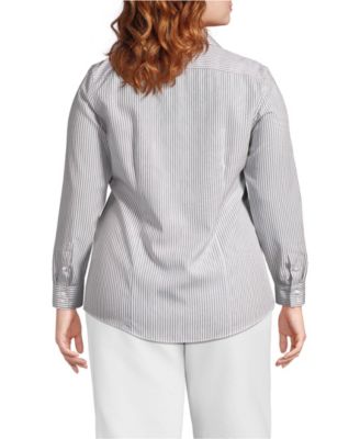 Women's No Iron Button Front Shirt