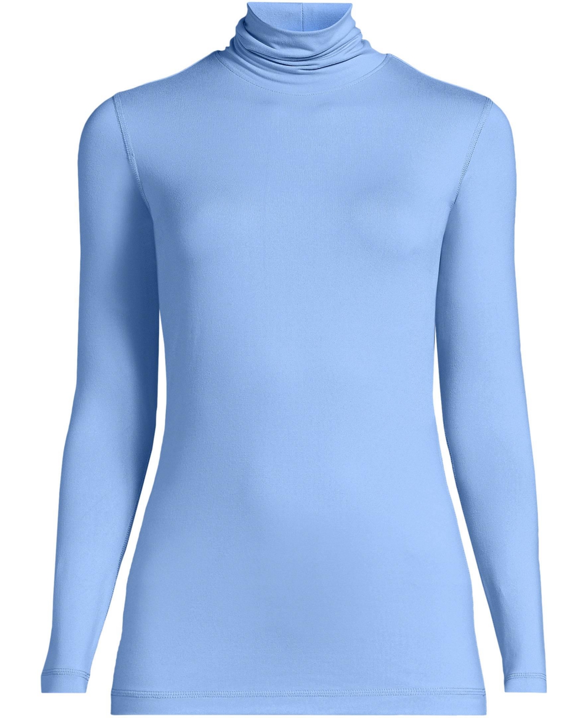 Lands' End Women's Baselayer Cozy Thermaskin Turtleneck Top