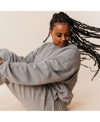 Women's Organic Cotton Teddy Oversized Crewneck