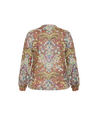 Plus Size Mysteria Print Shirt