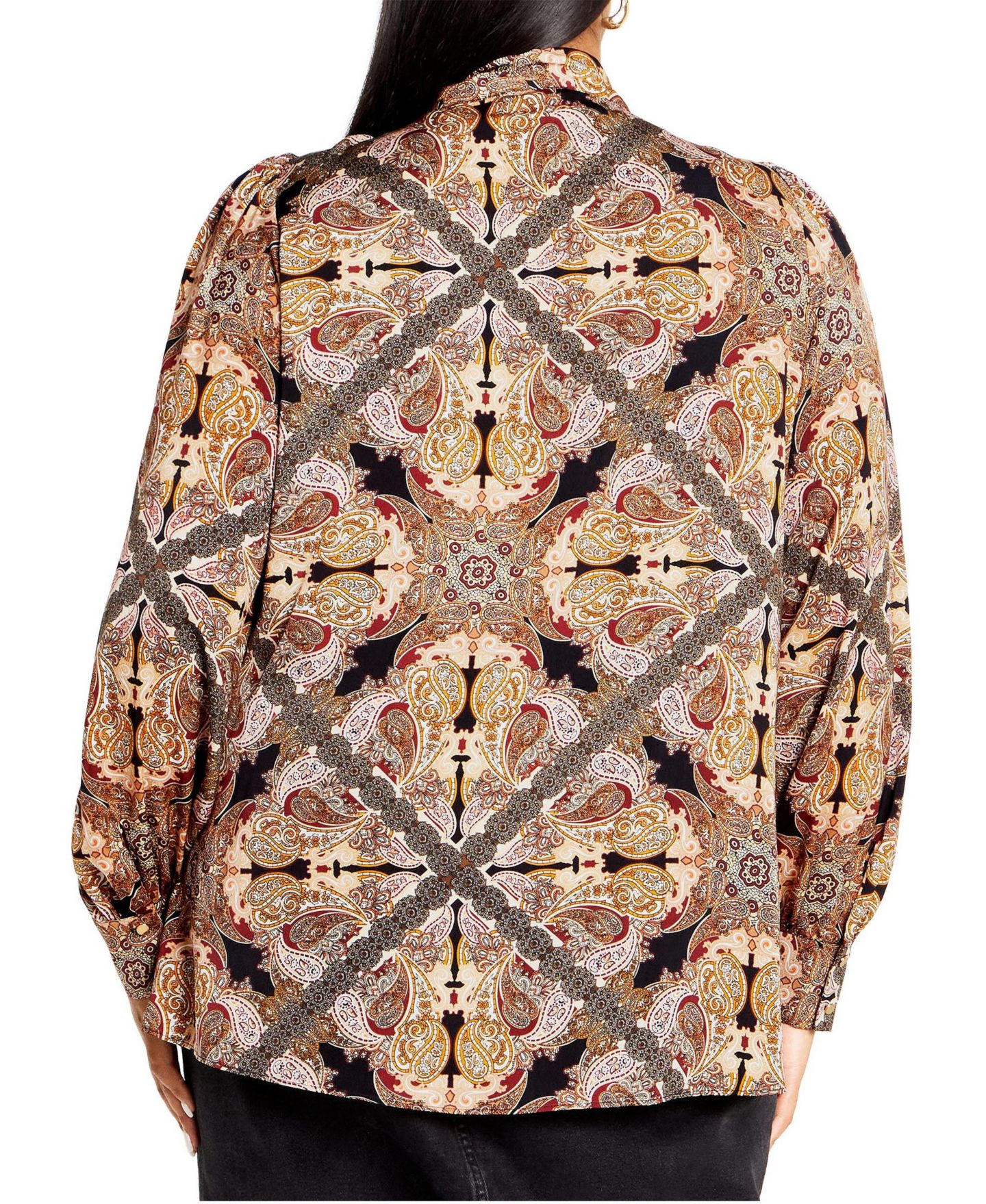 Женская рубашка CITY CHIC Plus Size Lucille Print, цвет: Paisley Mirage — фото 2