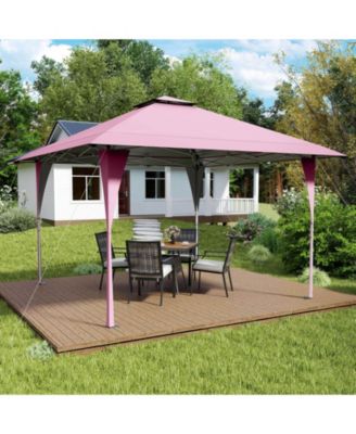 13 x 13 FT Pop-Up Outdoor Gazebo Canopy Tent with Carrying Bag and Stakes