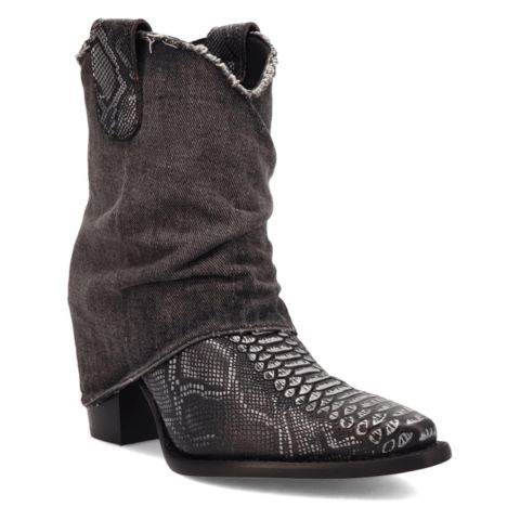 Женские кожаные ботильоны Dingo Denim Dream, цвет: Чёрный