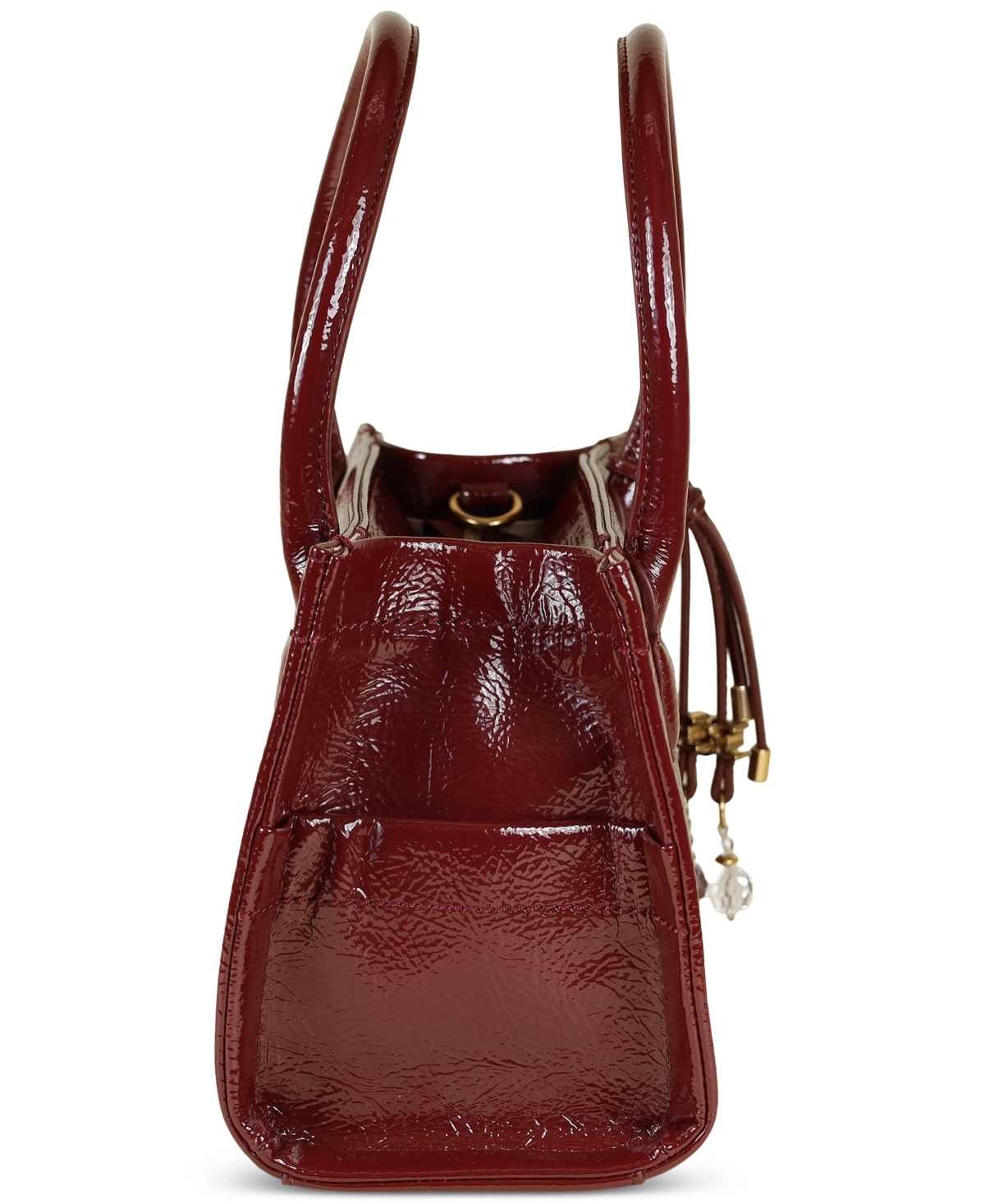 Sam Edelman Holiday Bottom Embossed Small Satchel Bag In Burgundy
