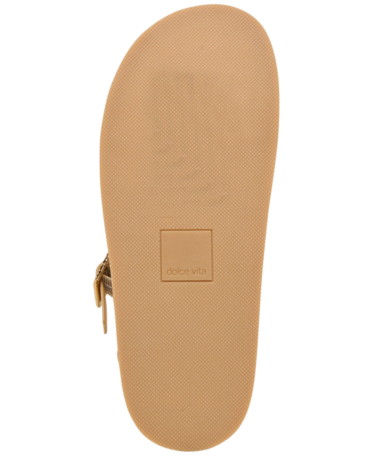 Женские сандалии Dolce Vita Shenna Fisherman Footbed Flat, цвет: Золотой кожаный — фото 5