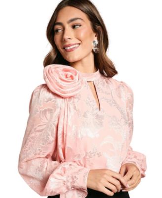 Women's Satin Jacquard Corsage 2 In 1 Jumpsuit