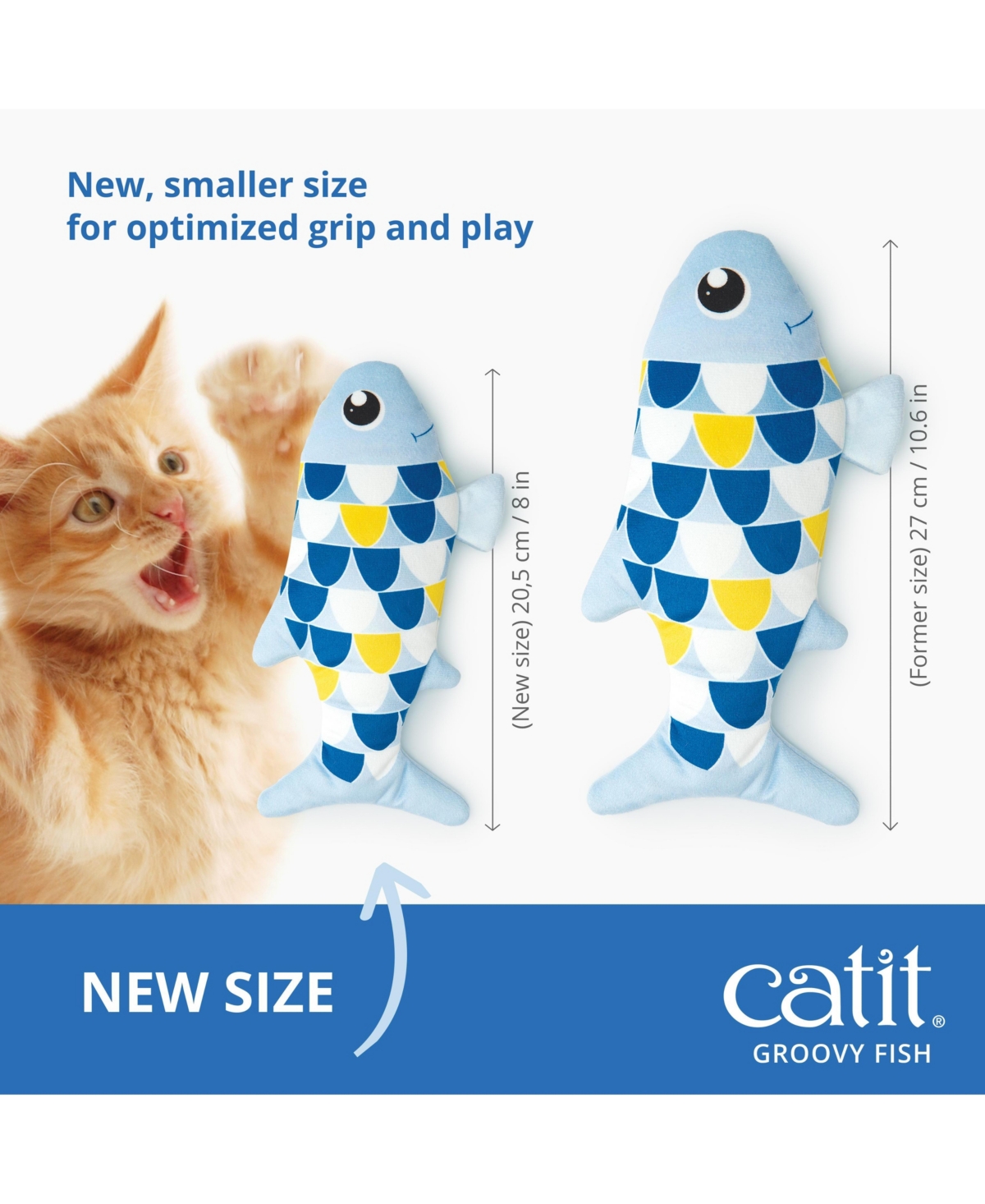 Catit Groovy Fish, Blue