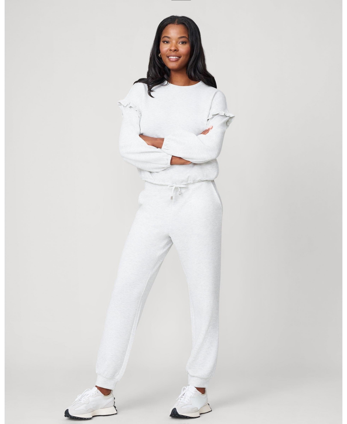 Cable & Gauge Women's Bubble Hem Jogger Set