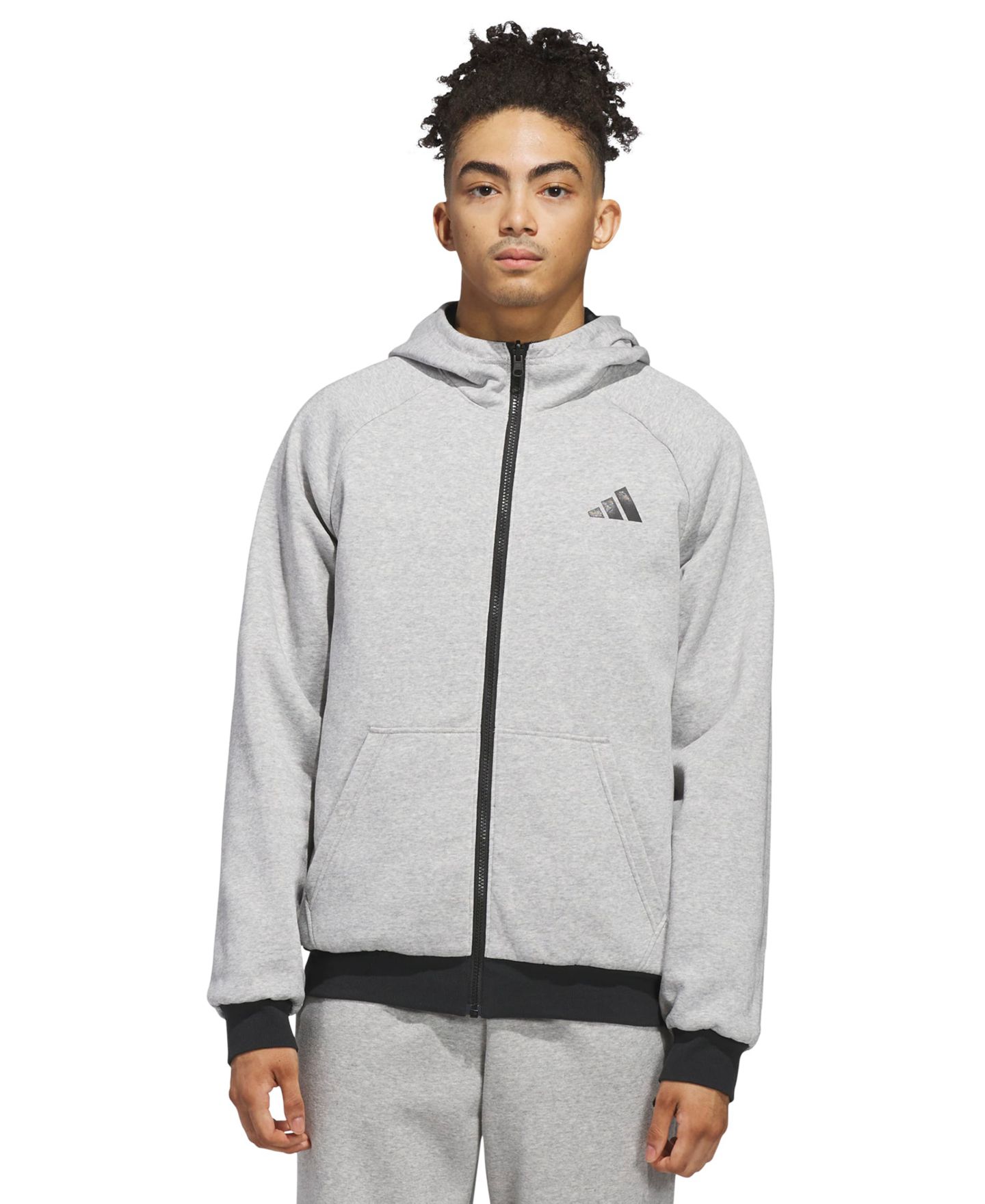 Мужская куртка adidas Balance Reversible Hooded, цвет: Чёрный / Белый — фото 2