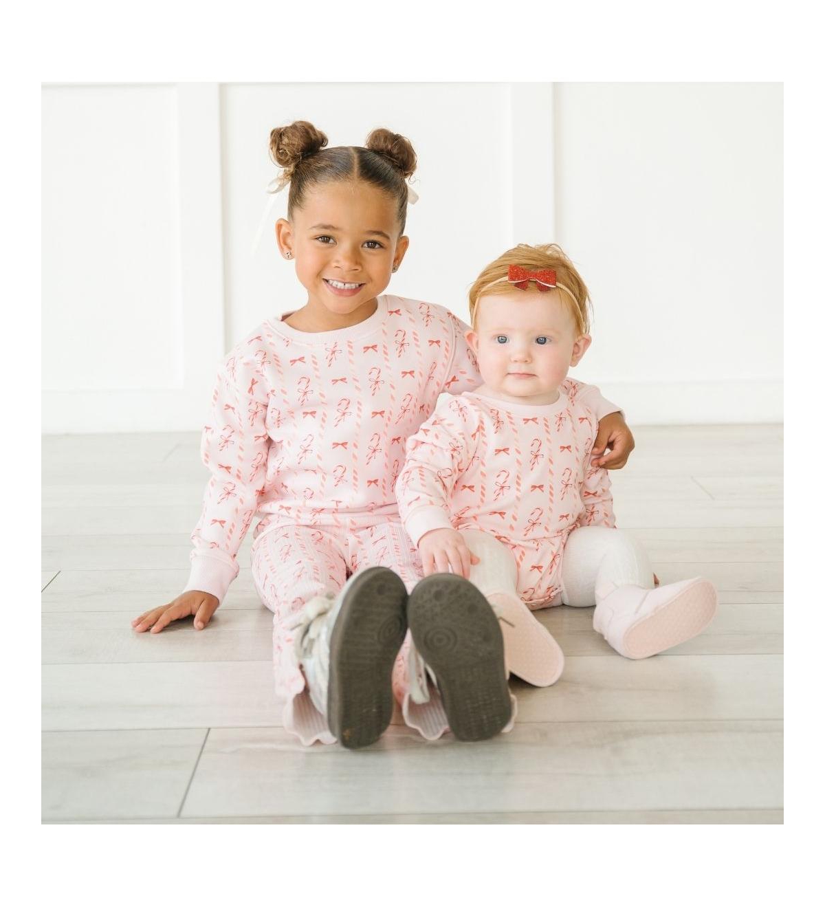 Sweet Wink Little Girls Candy Cane Lane Christmas Flare Legging