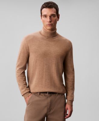 Men's Merino Wool Blend Turtleneck Sweater