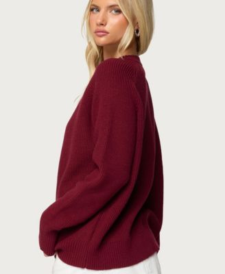 Women's Lavonne Oversized Knit Raglan Sweater