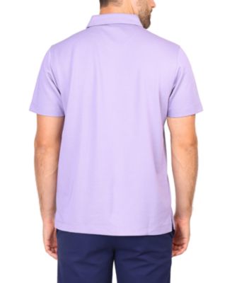 Men's Solid Modal Polo w/Contrast Trim