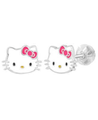 2-Pc. Cubic Zirconia Drop and Stud Earrings Set in Sterling Silver