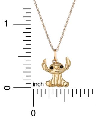 Stitch Pendant Necklace in 10k Yellow Gold