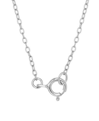 2-Pc. Cubic Zirconia Snoopy Necklace and Earrings Set in Sterling Silver