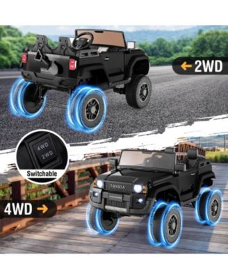 Outdoor & Ride On Toys 24V 2 Seater Ride on Car for Kids Licensed Toyota LC250 Ride on Truck with Remote