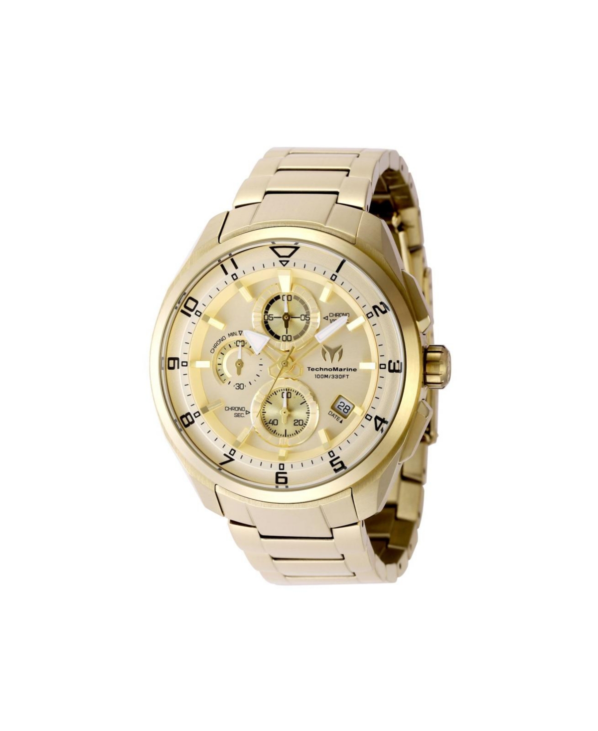 Technomarine Men's Tm-318130 Ocean Quartz Gold Dial Watch
