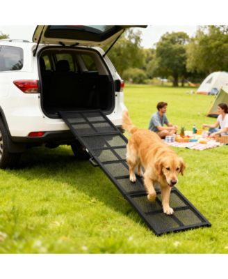 Dog Car Ramp, 75" x 20" Large Folding Portable Pet Ramp