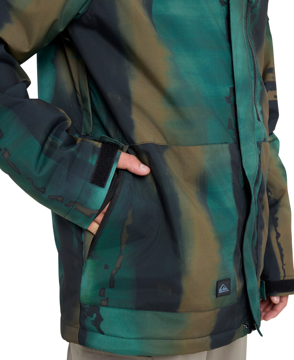 Quiksilver Men's Mission Printed Long-sleeve Jacket In Green