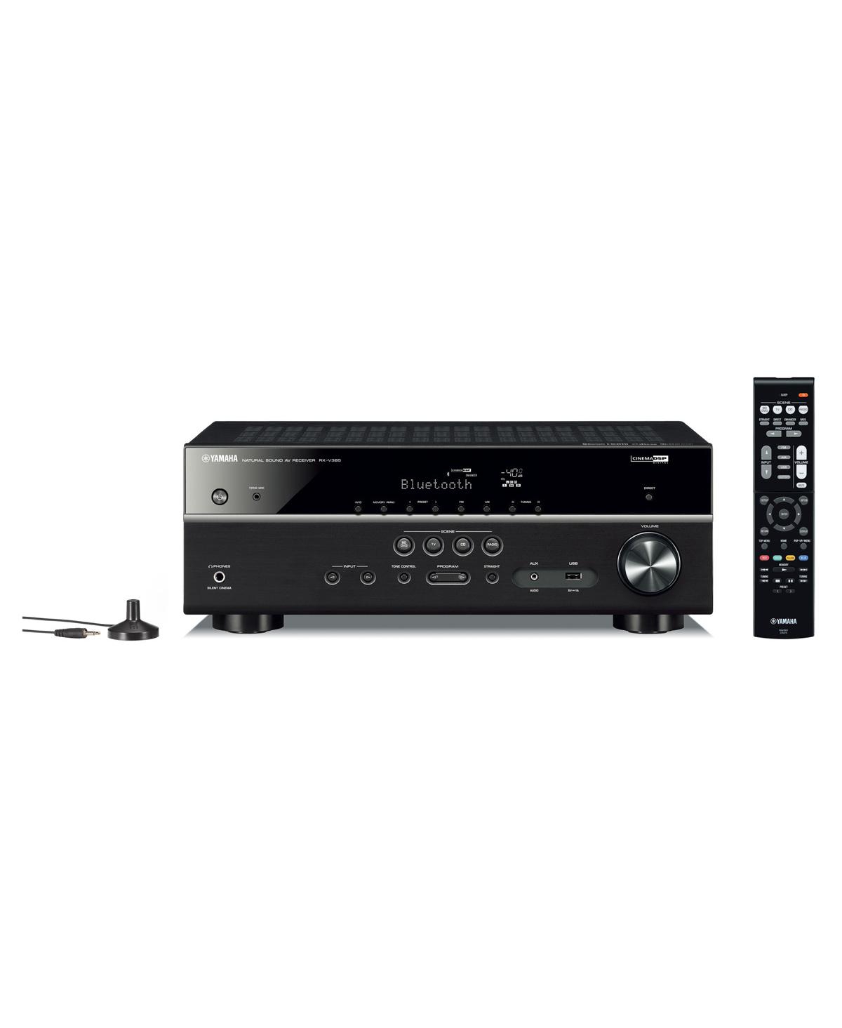 Yamaha Rx-V385BL 5.1 Channel Av Receiver with AudioQuest Sky 3m Hdmi Cable