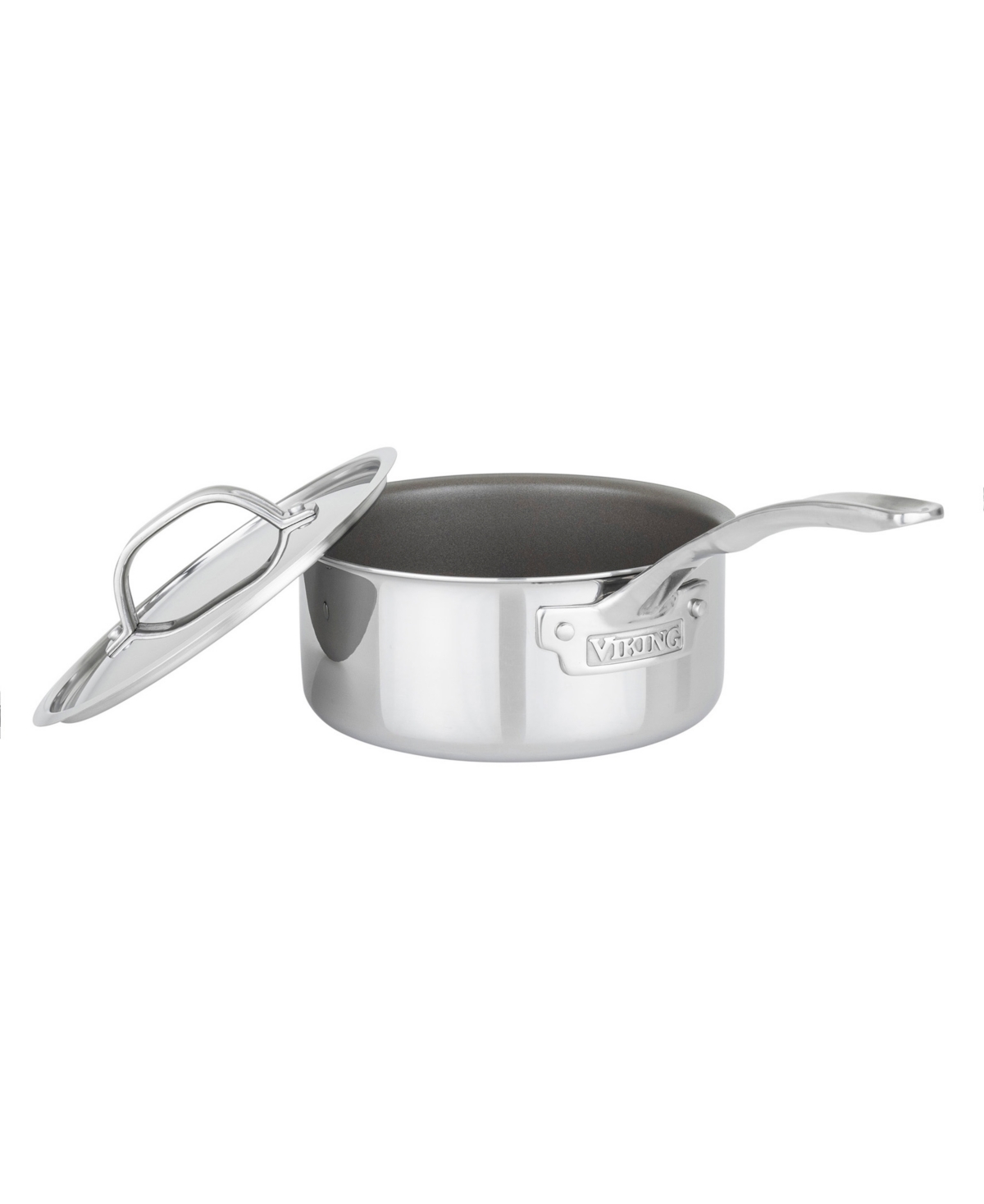 Viking Pure Glide Stainless Steel 2-quart Saucepan In Silver
