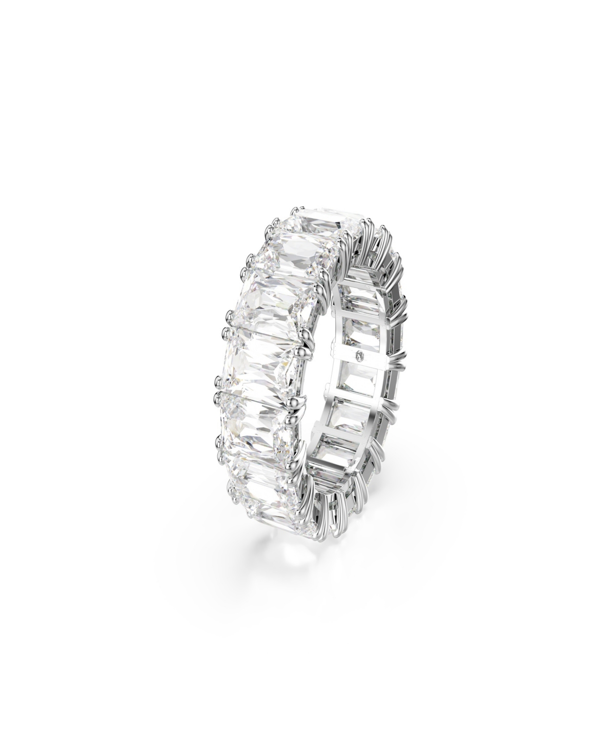 Swarovski White Rhodium Plated Matrix Vittore Ring