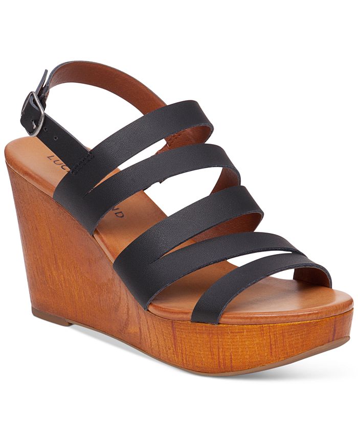 Lucky brand marinah 2025 wedge sandal