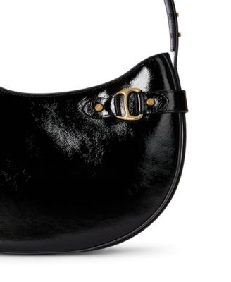 Large Crinkle Patent Leather Tasha Shoulder Bag