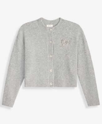 Women's Embellished Heart Cardigan Sweater, Macy's Exclusive