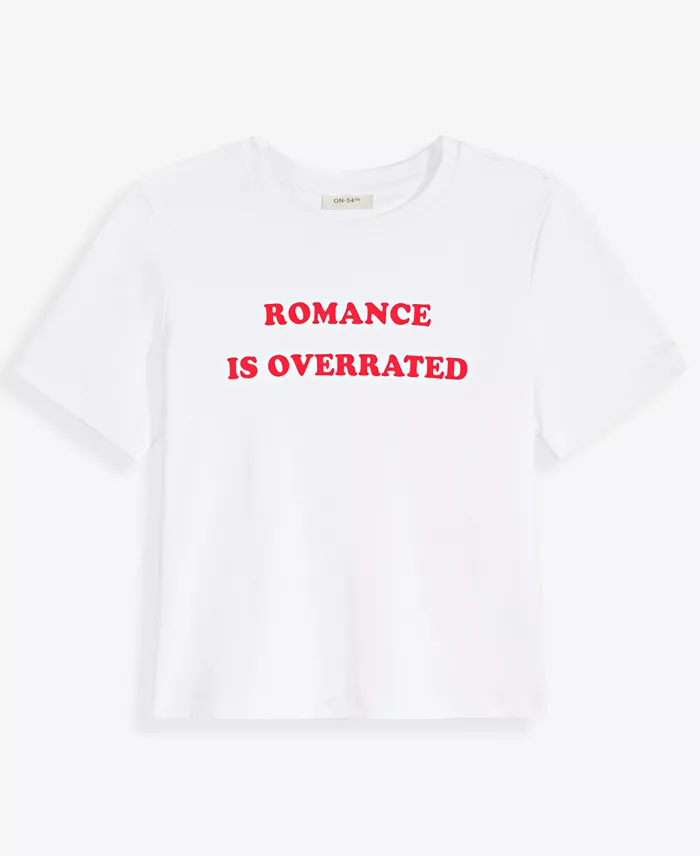 Women's Knit Romance Is Overrated T-Shirt - thumbnail 7