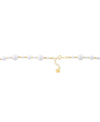Freshwater Pearl (3-9mm) Necklace in 14k Yellow Gold