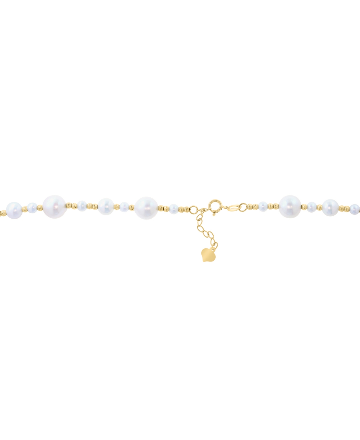 Effy Collection Freshwater Pearl (3-9mm) Necklace In 14k Yellow Gold In Metallic