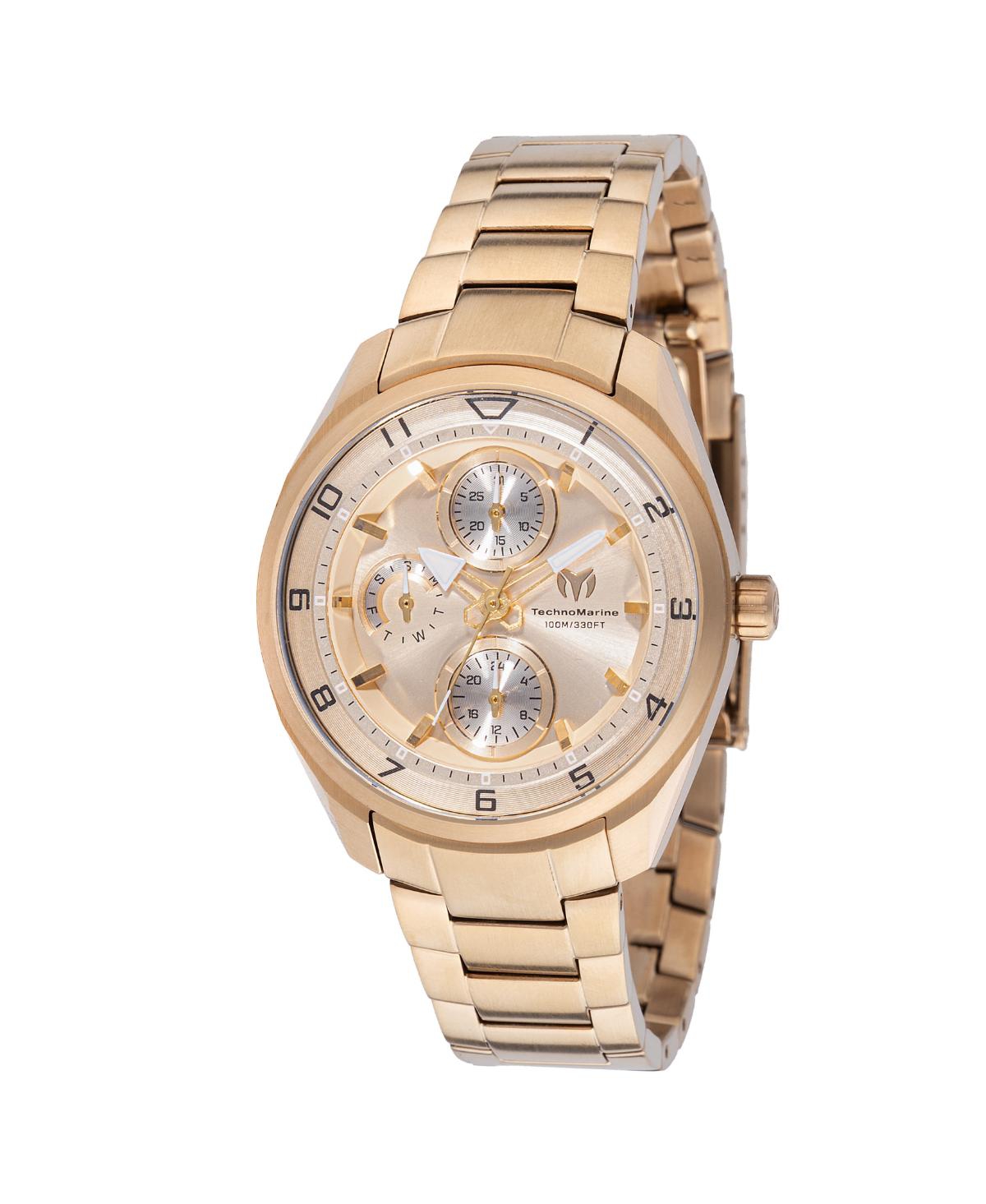 Technomarine Women's Tm-318111 Ocean Quartz Gold Dial Watch