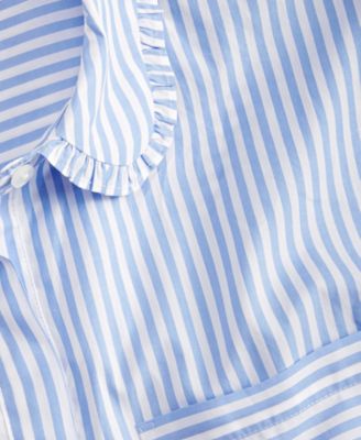 Women's Woven Striped Button-Down Shirt, Macy's Exclusive