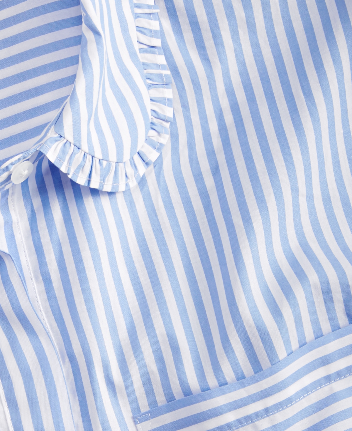 On 34th Women's Ruffle Trim Button-Down Shirt, Macy's Exclusive