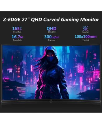 27 inch QHD 2K 2560 x 1440 165Hz 1ms Curved Gaming Monitor