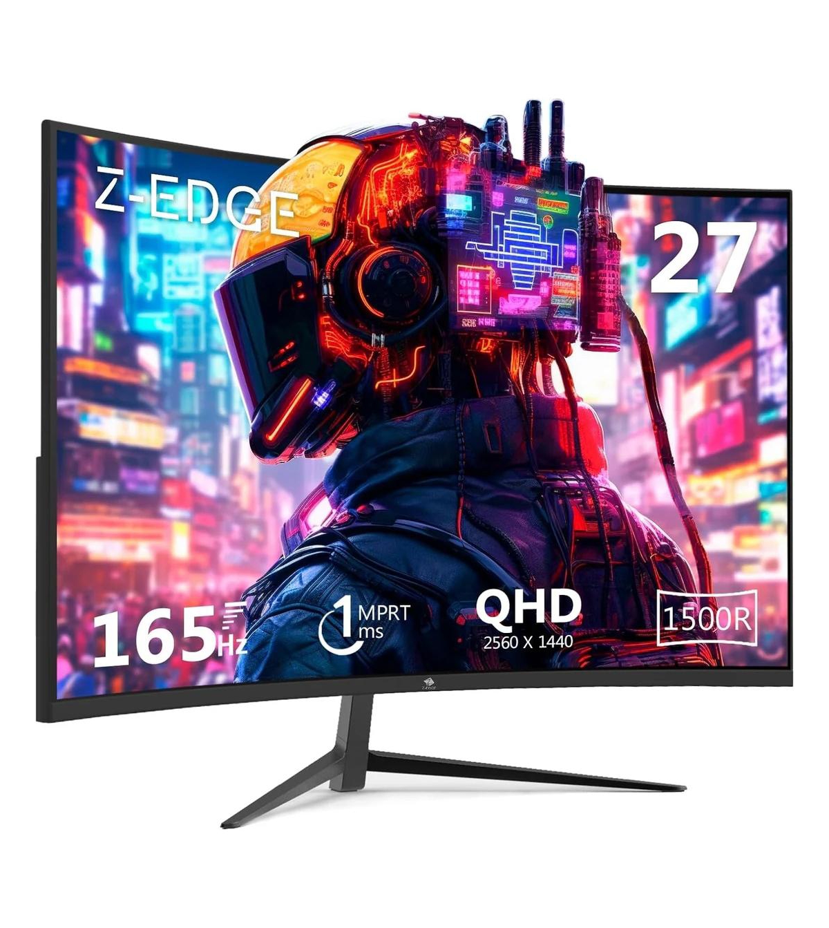 Z-edge 27 inch Qhd 2K 2560 x 1440 165Hz 1ms Curved Gaming Monitor